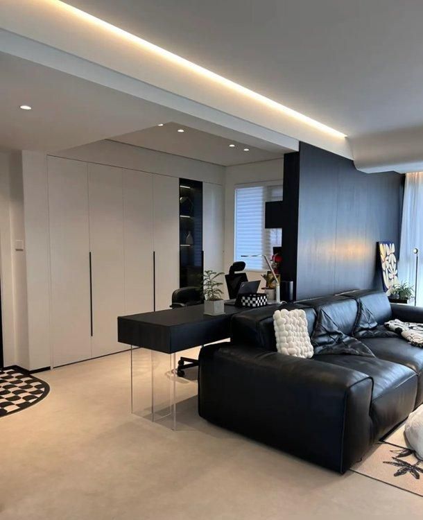 湖南一夫妻135㎡的家，坚持“极简”装修，黑白色调，高级感十足 - 家居知识