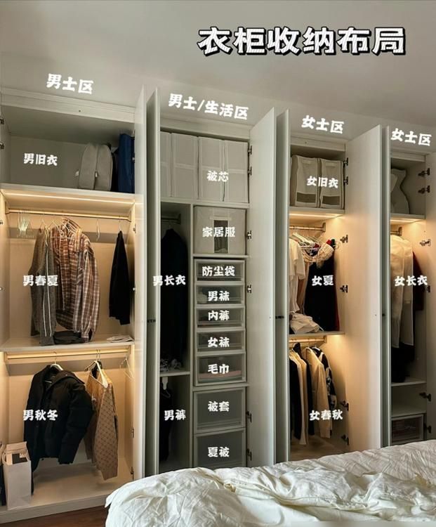 定制衣柜内外兼修，外观高颜值储物布局合理，这才是完美卧室搭配 - 家居知识