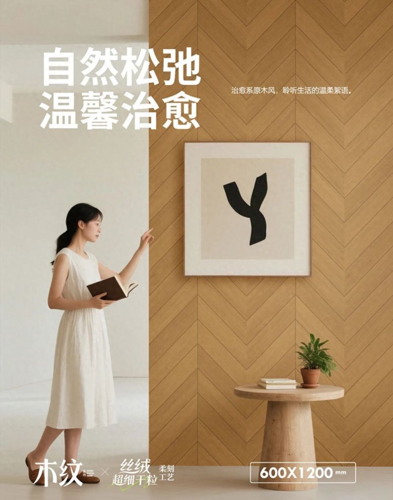 强辉精工瓷砖，用治愈系原木风打造理想家居空间