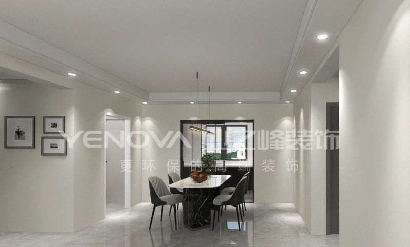 唐山水山金域蓝湾125平方米现代简约风格装修效果案例|业之峰装饰 - 家居知识