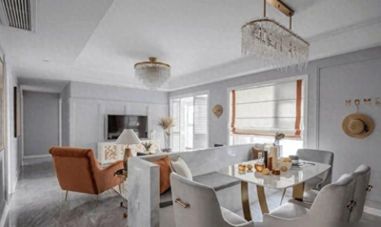 高级灰轻奢风，上海137㎡时尚美宅的动人细节