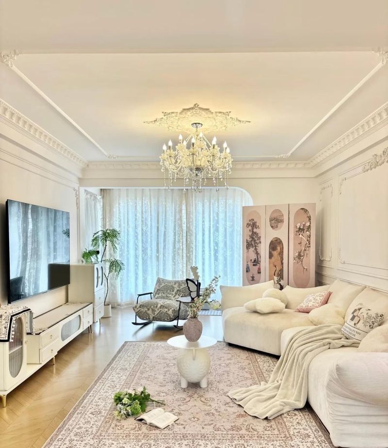 法式奶油风装修案例：普通住宅装出庄园既视感 - 家居知识