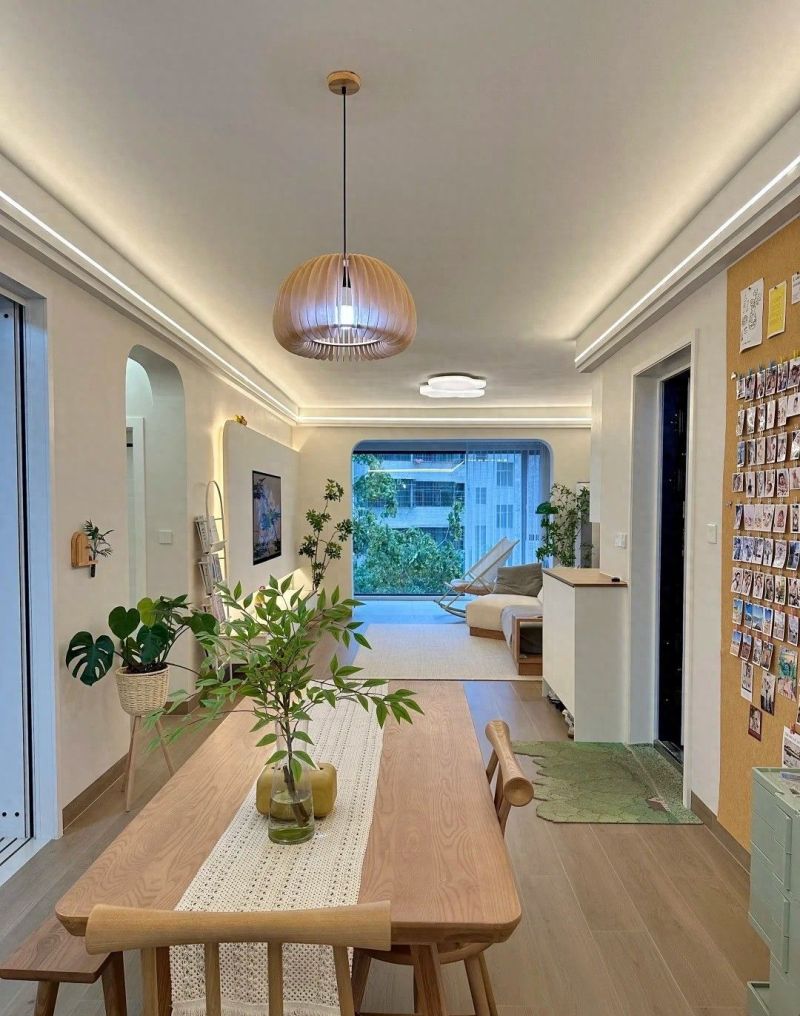 奶油原木风小家，治愈系家居的温馨日常