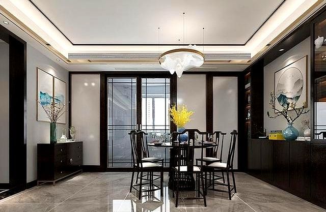 175平米的新中式风格，看到客厅后，被深深吸引，大气和韵味并存 - 家居知识