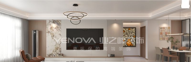 140㎡现代轻奢风装修案例，唐山金山壹号实景效果展示