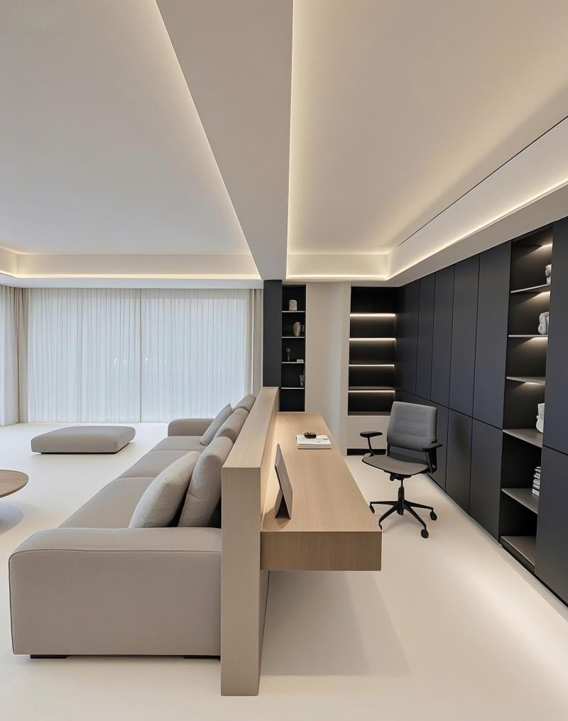 黑白灰经典色调，装完真的低调不了，意式极简的家就是好看和舒适 - 家居知识