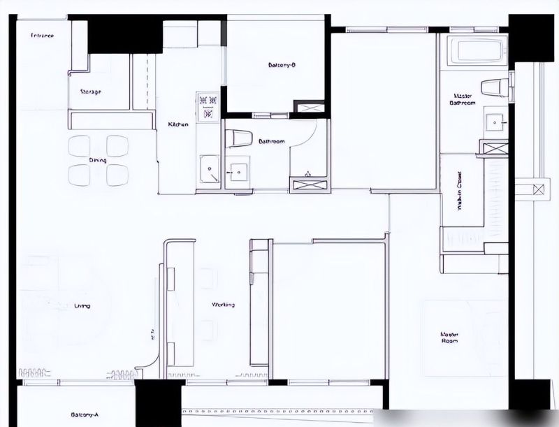 侘寂风，化繁为简的高级感！普通家庭也能装，102㎡非常耐看 - 家居知识