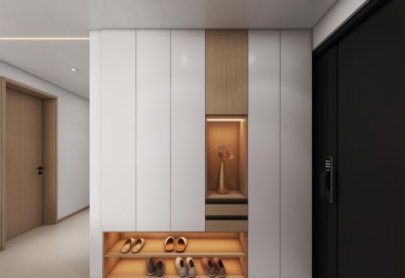 解锁鞋柜设计密码，色彩搭配让入户美到犯规 - 家居知识