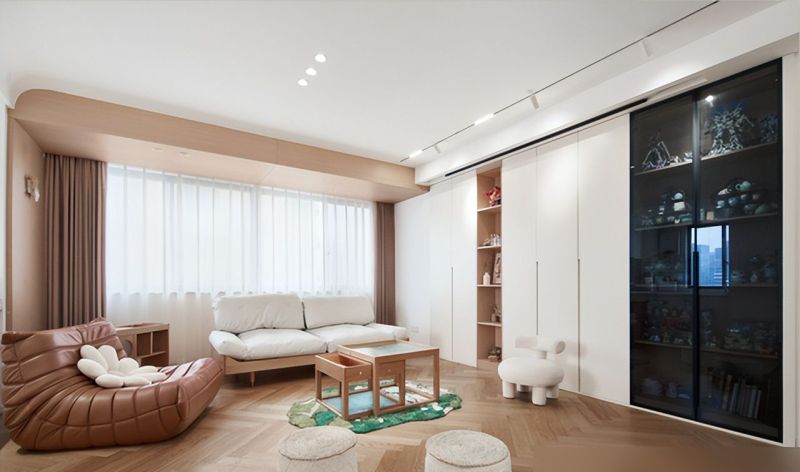 她晒出简约风美家，入住1年依旧干净整洁，窗明几净，看着好治愈 - 家居知识