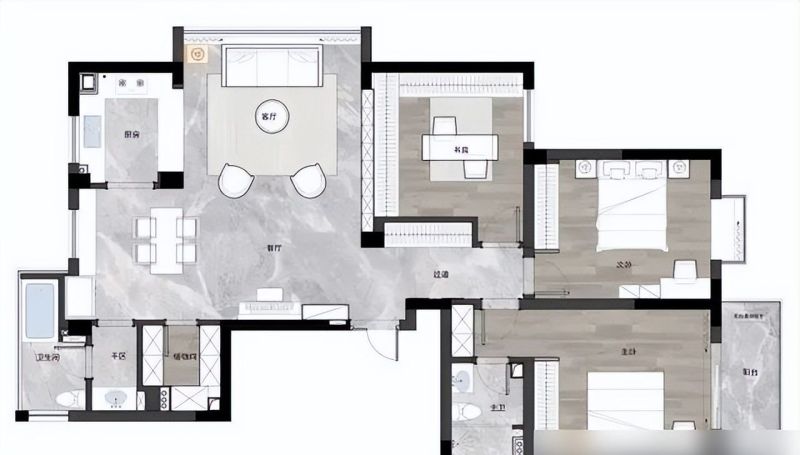 她晒出简约风美家，入住1年依旧干净整洁，窗明几净，看着好治愈 - 家居知识