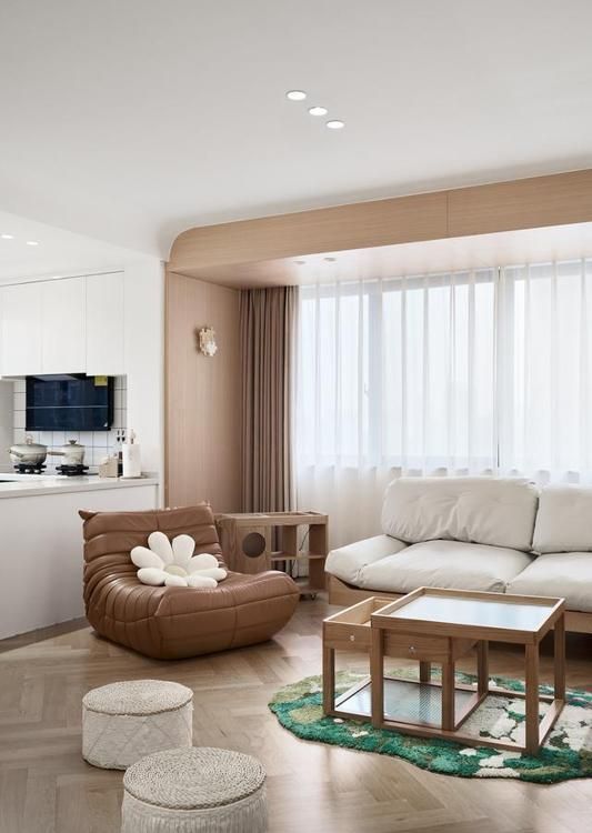 她晒出简约风美家，入住1年依旧干净整洁，窗明几净，看着好治愈 - 家居知识