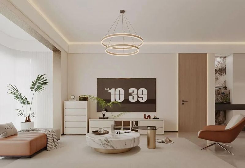 现代简约风格家装案例：暖色调营造舒适家居氛围 - 家居知识