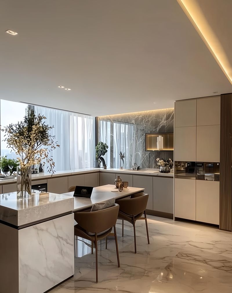 邻居都懵了！都是平层，意式轻奢风这么显大还这么懂格调！ - 家居知识