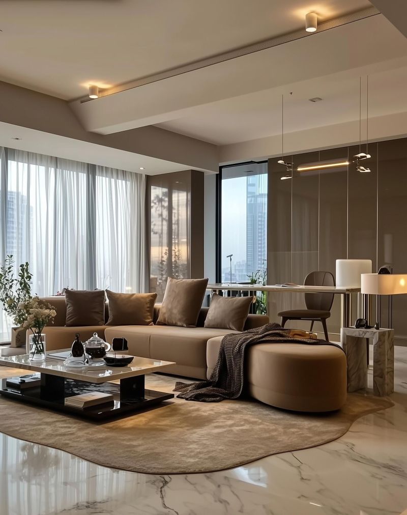 邻居都懵了！都是平层，意式轻奢风这么显大还这么懂格调！ - 家居知识