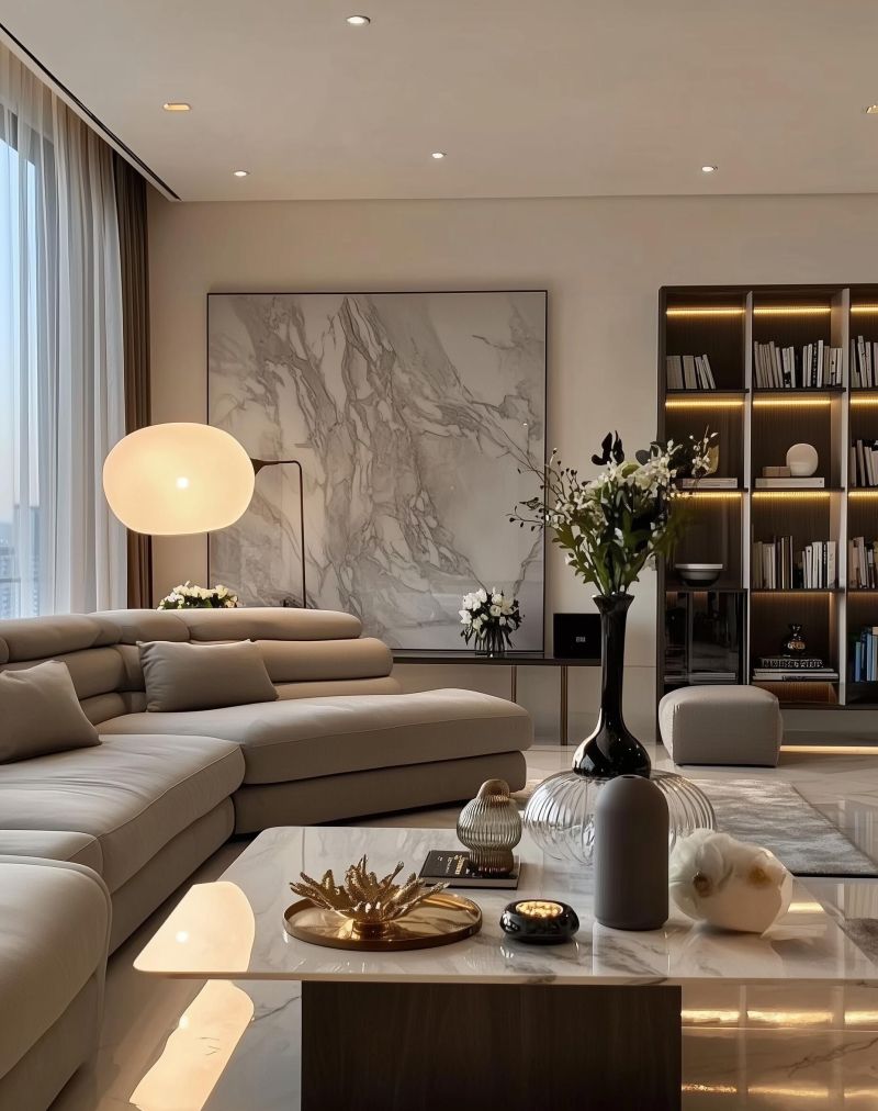 邻居都懵了！都是平层，意式轻奢风这么显大还这么懂格调！ - 家居知识