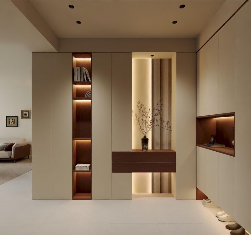 意式极简控必看!10款绝美玄关鞋柜设计。 - 家居知识