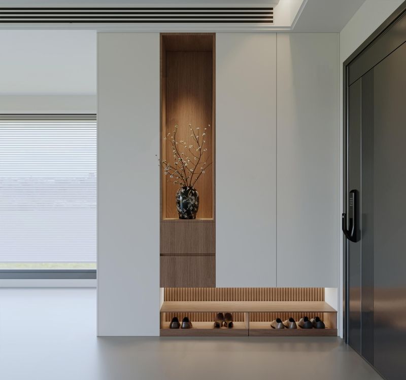 意式极简控必看!10款绝美玄关鞋柜设计。 - 家居知识