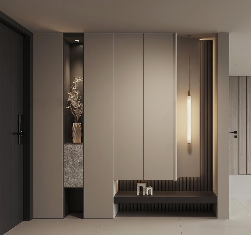 意式极简控必看!10款绝美玄关鞋柜设计。 - 家居知识