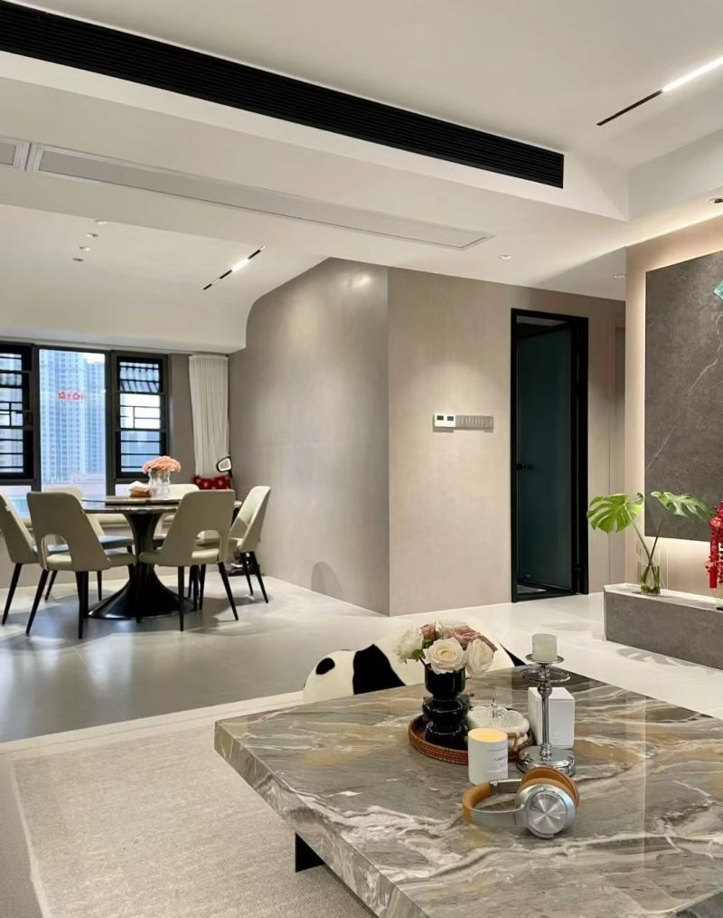 现代奶油风客厅设计解析：空间规划与软装搭配的平衡术 - 家居知识