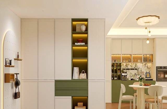 全友设计丨136㎡奶油中古风，复古绿点缀，营造优雅氛围感 - 家居知识