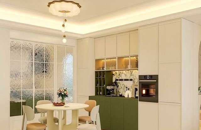 全友设计丨136㎡奶油中古风，复古绿点缀，营造优雅氛围感 - 家居知识