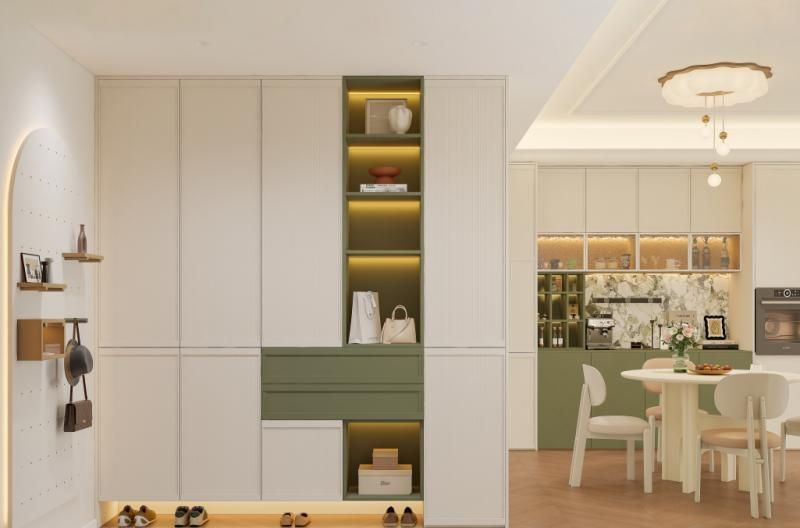 全友家居案例丨136㎡奶油中古风，复古绿也太优雅了 - 家居知识