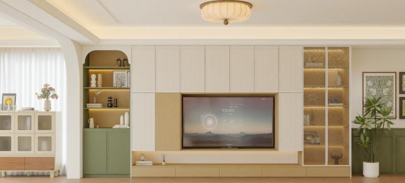 全友家居案例丨136㎡奶油中古风，复古绿也太优雅了 - 家居知识