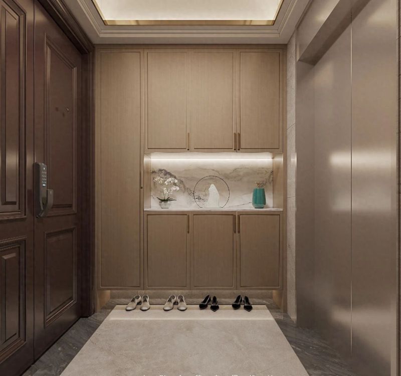 130㎡新中式风格装修：就连电梯间都打造的很韵味 - 家居知识