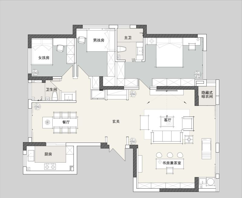 130㎡新中式风格装修：就连电梯间都打造的很韵味 - 家居知识