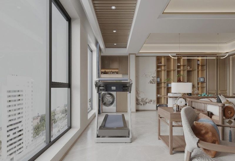 130㎡新中式风格装修：就连电梯间都打造的很韵味 - 家居知识