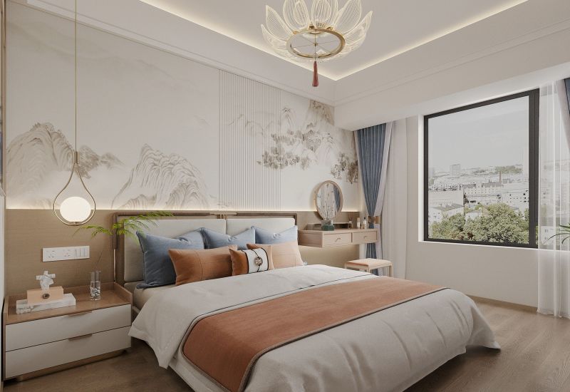 130㎡新中式风格装修：就连电梯间都打造的很韵味 - 家居知识