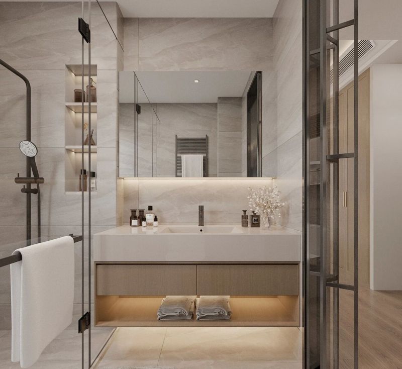 130㎡新中式风格装修：就连电梯间都打造的很韵味 - 家居知识