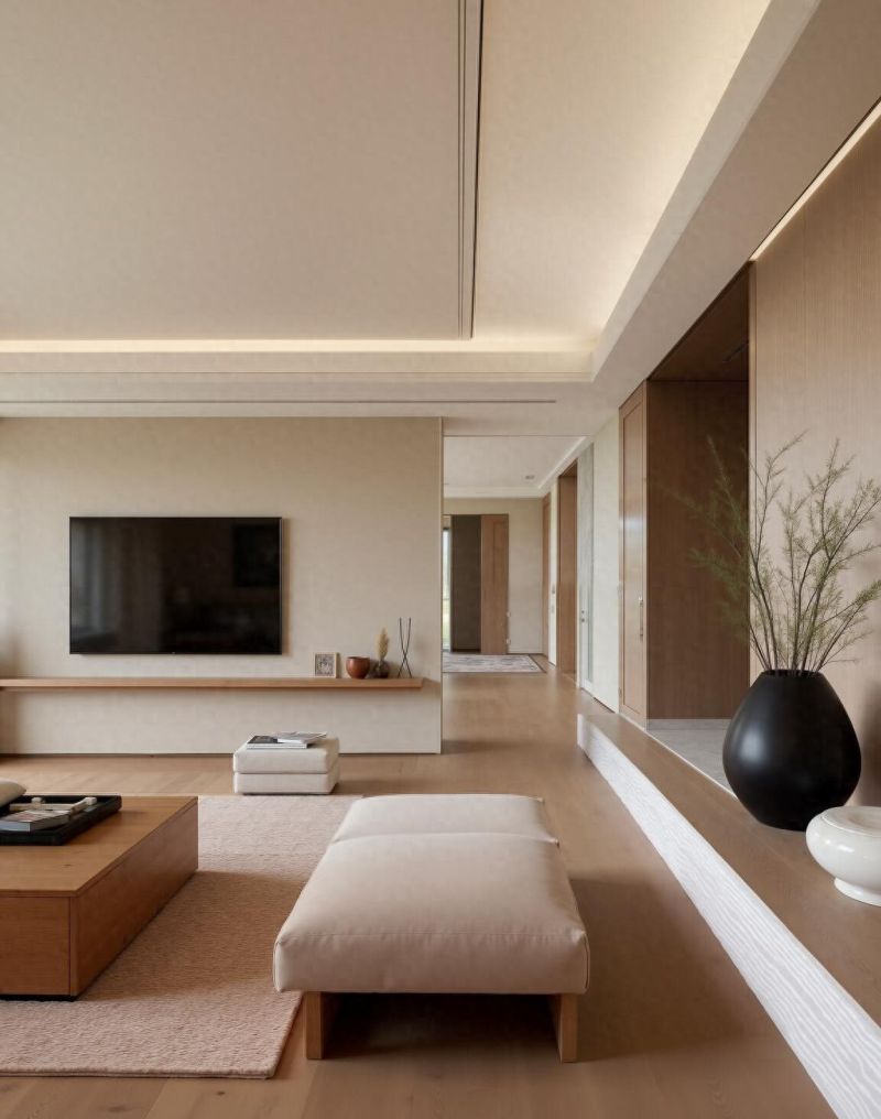 150㎡极简风住宅，清爽空间演绎无压生活