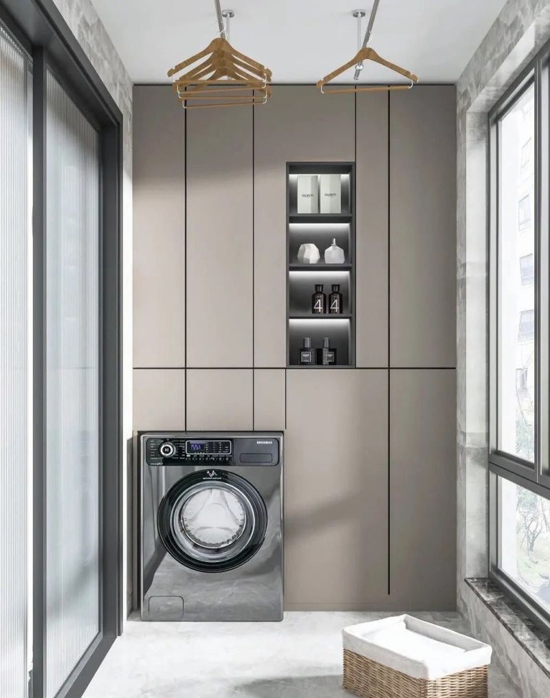 阳台洗衣机柜的8种经典搭配方案，美观又实用！