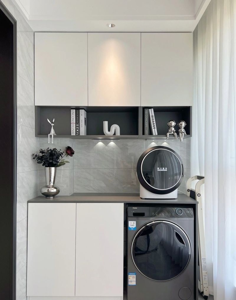 阳台洗衣机柜一些经典搭配 - 家居知识