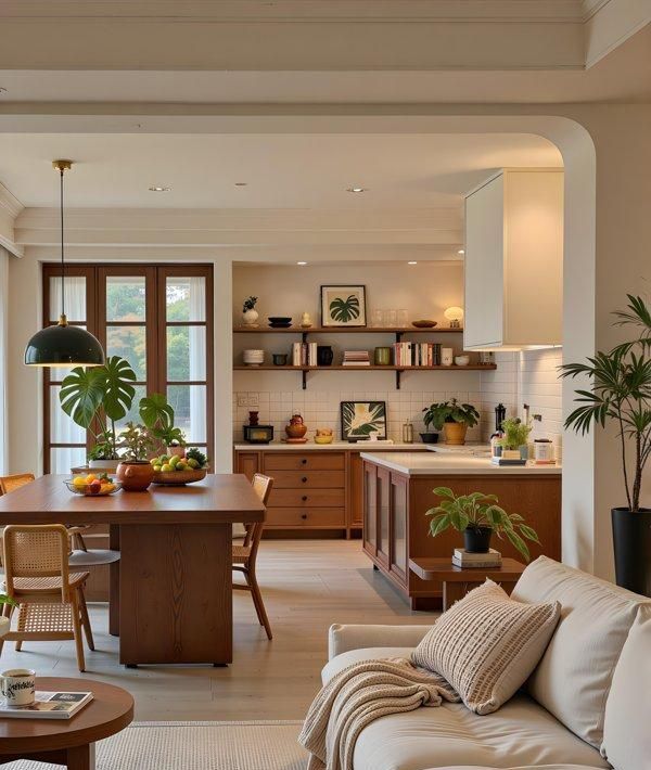 80%的简洁搭20%的复古，混搭出有故事感的家 - 家居知识