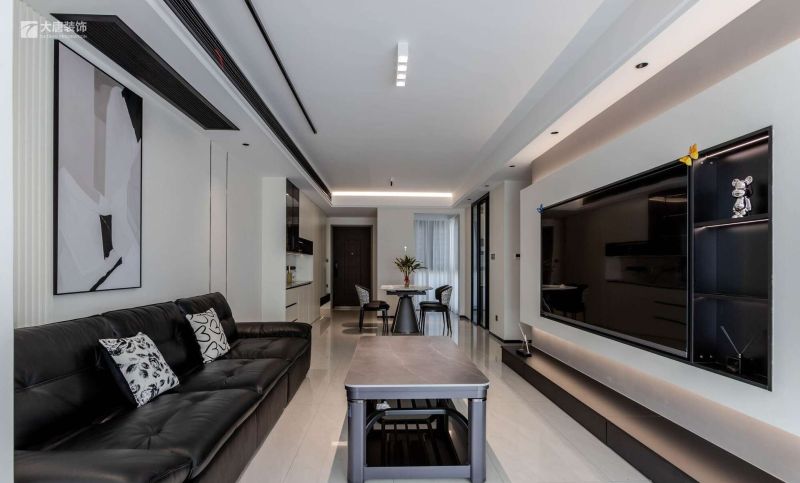 株洲装修设计：美的铂悦府130㎡现代风格，黑白空间充实而丰富 - 家居知识