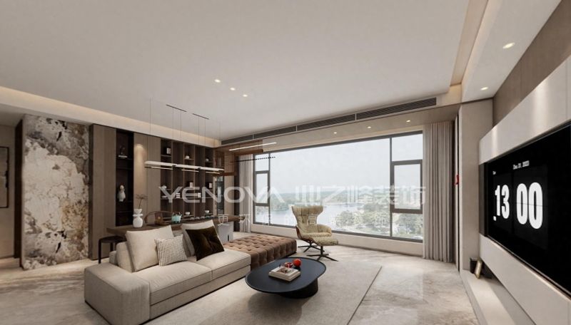 唐山国茂府115㎡现代风格装修案例赏析 | 业之峰装饰打造品质生活空间