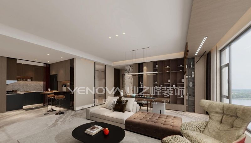 唐山国茂府115平方米现代风格装修效果案例|业之峰装饰 - 家居知识