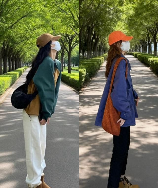 早秋24套撞色风穿搭，森系甜美与美式复古的时髦碰撞