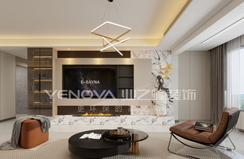 唐山唐城壹零壹186平方米现代轻奢风格装修效果案例|业之峰装饰 - 家居知识