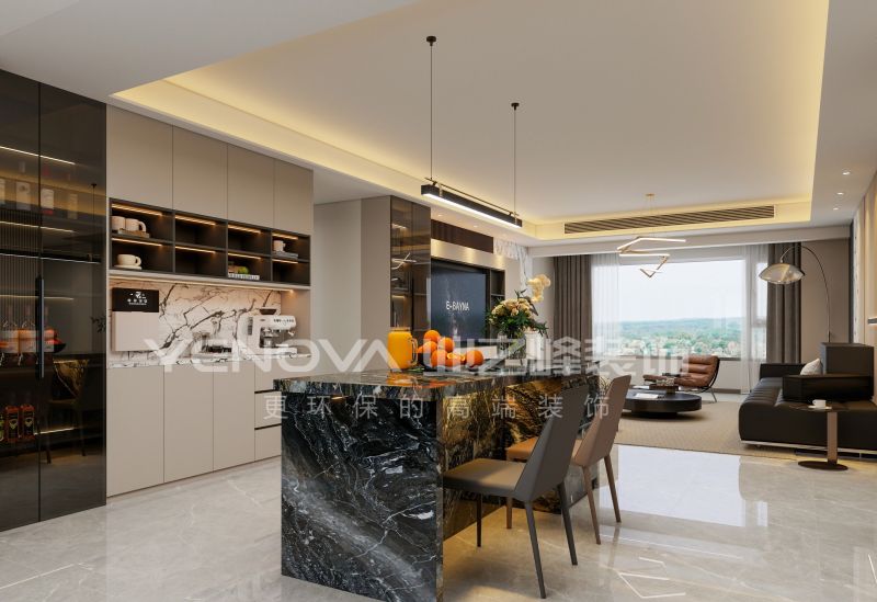 唐山唐城壹零壹186平方米现代轻奢风格装修效果案例|业之峰装饰 - 家居知识