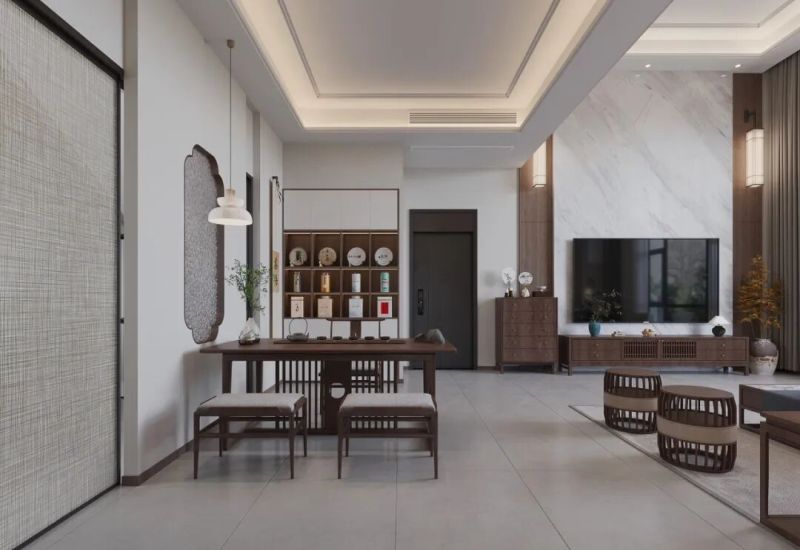 自建房新中式设计：把东方雅致藏进生活里 - 家居知识