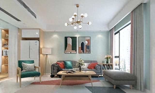 杭州夫妻96㎡北欧风三居室，简约设计中的高级感