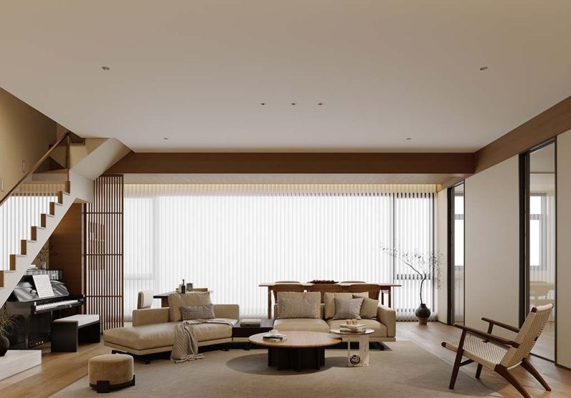 187㎡侘寂风设计|满屋原木的温润，质朴温暖！ - 家居知识