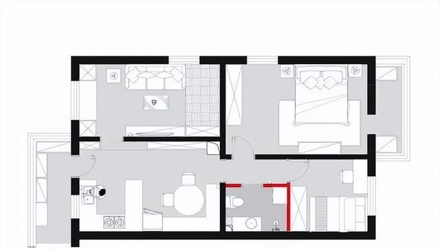 73平的北欧风小户型二居室，玄关也是一个小阳台！ - 家居知识