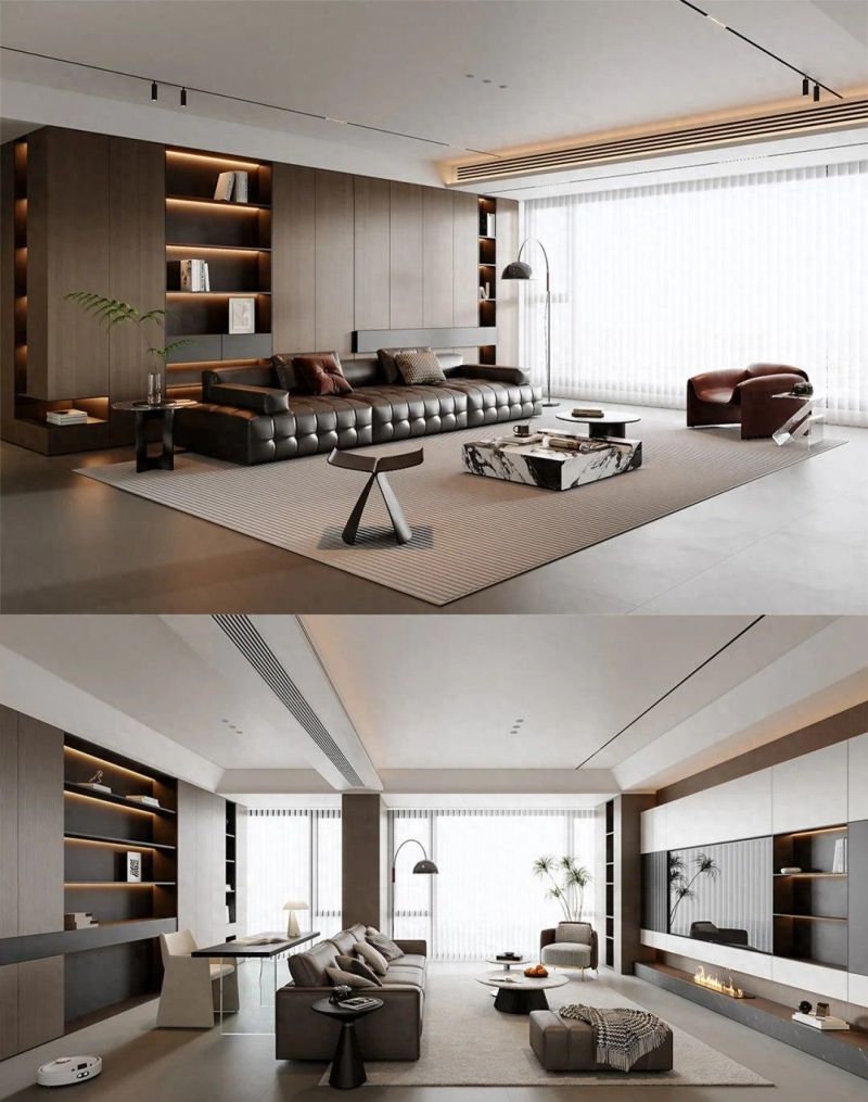 2025年必火的20款意式极简风客厅设计，美到心坎里！