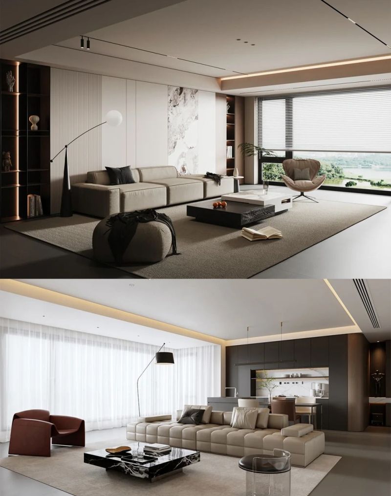 2025 年谁还没被意式极简风戳中？这 20 款客厅设计直接美到心头上！​ - 家居知识
