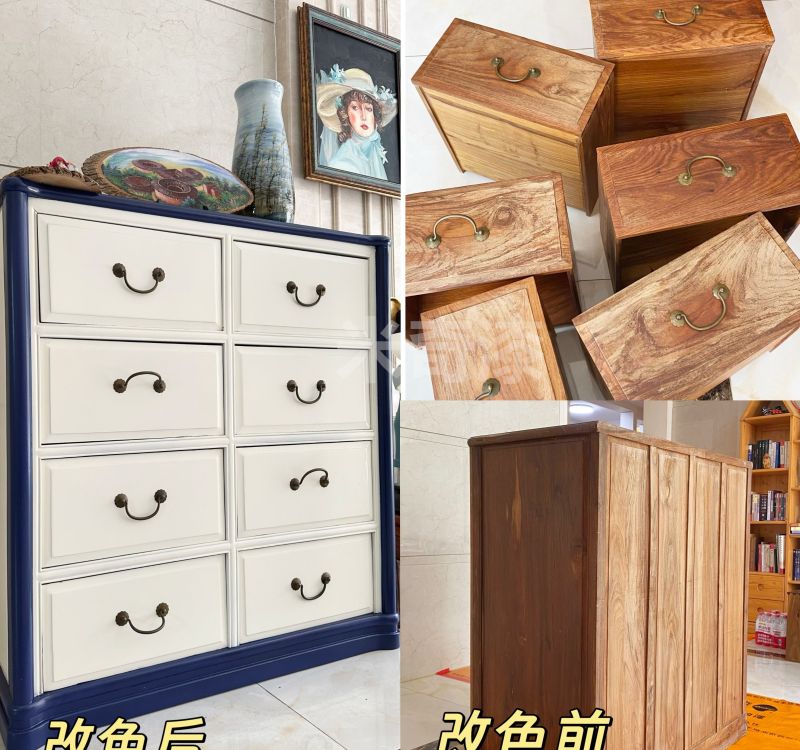 木家具大改造！原木色秒变法式奶油风，美到窒息～ - 家居知识