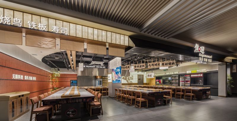 焦廻·烧鸟铁板料理自助餐厅设计&侘寂风禅意场景空间设计 - 家居知识